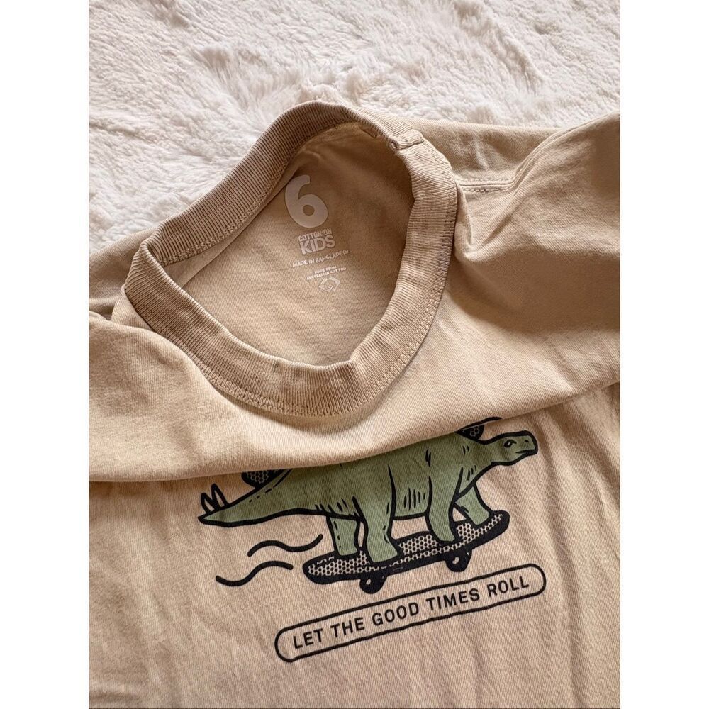 Cotton On Kids Boys Dinosaur Graphic T-Shirt Size 6
